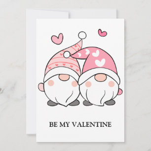 Valentijnsdag Cute Love Holiday Gnome Feestdagenkaart