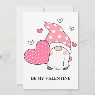 Valentijnsdag Cute Love Holiday Gnome Feestdagenkaart