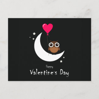 Valentijnsdag Cute Owl Briefkaart