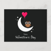 Valentijnsdag Cute Owl Briefkaart (Voorkant)