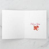 Valentijnsdag Cute Rabbit Briefkaart (Binnen)