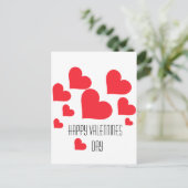 Valentijnsdag Cute Red Hart met Tons of Love Briefkaart (Staand voorkant)