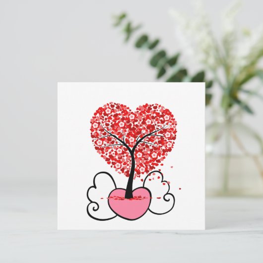 Valentijnsdag cute valentijnsdag cadeaus. kaart (Staand voorkant)