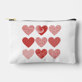 Valentijnsdag cute zoete liefde rode hart patroon etui