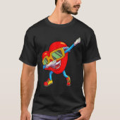 Valentijnsdag Dabbing Heart Love Funny Kinder Todd T-shirt (Voorkant)
