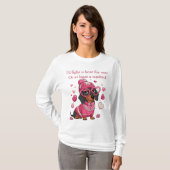 Valentijnsdag Dachshund Hond T-shirt (Voorkant volledig)