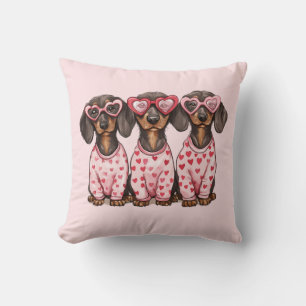 Valentijnsdag Dachshund Honden Kussen