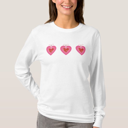 Valentijnsdag Dames T-Shirt (Voorkant)