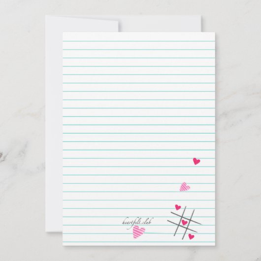 Valentijnsdag Dance Party Uitnodiging (Achterkant)