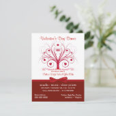 Valentijnsdag Dance Party - Voordeel stijl Kaart (Staand voorkant)