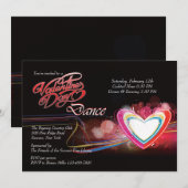 Valentijnsdag Dance Uitnodiging (Voorkant / Achterkant)