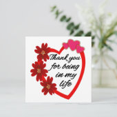 Valentijnsdag/ Dank u dat u in mijn leven bent (Staand voorkant)
