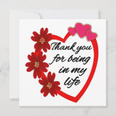 Valentijnsdag/ Dank u dat u in mijn leven bent (Voorkant)