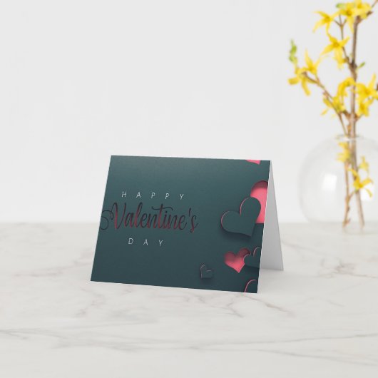 Valentijnsdag-Dans van Liefde Gedicht Kaart (Gele Bloem)