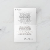 Valentijnsdag-Dans van Liefde Gedicht Kaart (Binnen)