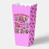 Valentijnsdag dansende koppels "feestbeesten" bedankdoosjes (Voorkant)