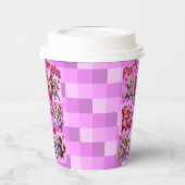 Valentijnsdag dansende koppels "feestbeesten" papieren bekers (Links)