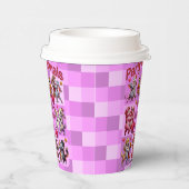 Valentijnsdag dansende koppels "feestbeesten" papieren bekers (Rechts)