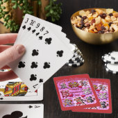 Valentijnsdag dansende koppels "feestbeesten" pokerkaarten (Insitu)
