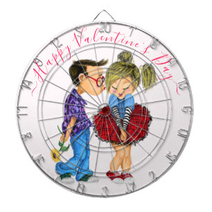 Valentijnsdag Dart Board Gift Romantic Couple Dartbord