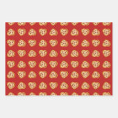 Valentijnsdag Dat is meer een pizza mijn hart Inpakpapier Vel (Voorkant 2)