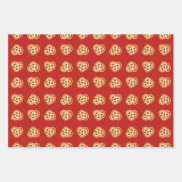 Valentijnsdag Dat is meer een pizza mijn hart Inpakpapier Vel