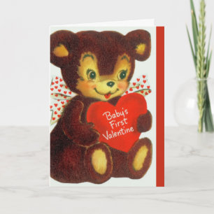 Valentijnsdag De eerste Valentijn van de baby Feestdagen Kaart