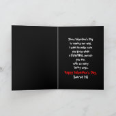 Valentijnsdag - de GEHEIME PAL- Teddybeer/het Rood Feestdagen Kaart (Binnen)