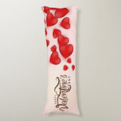 Valentijnsdag decoratieve achtergrond lichaamskussen (Voorkant Verticaal)