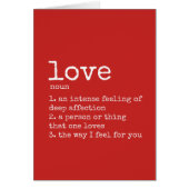 Valentijnsdag Definitie van liefdeskaart (Voorkant)