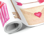 Valentijnsdag Design Cadeaupapier (Rol Hoek)