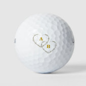 Valentijnsdag designcadeau golfballen (Voorkant)