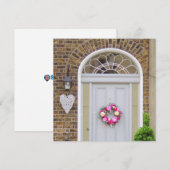 Valentijnsdag deur wenskaart feestdagenkaart (Voorkant / Achterkant)