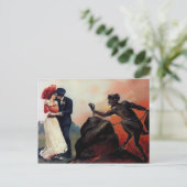  Valentijnsdag Devil Briefkaart (Staand voorkant)