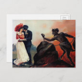  Valentijnsdag Devil Briefkaart (Voorkant / Achterkant)