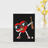 Valentijnsdag die het hart van de honkbaljongen af kaart (Gele Bloem)