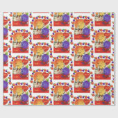 Valentijnsdag die papier met   pakt (Vlak)