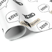 Valentijnsdag die papier verpakt Xoxo-harten (Rol Hoek)