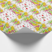 Valentijnsdag die Teddy Bear verpakt Cadeaupapier (Hoek)