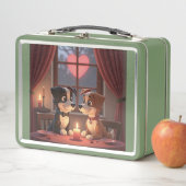 Valentijnsdag diner 4 2 metalen lunchbox (In situ)