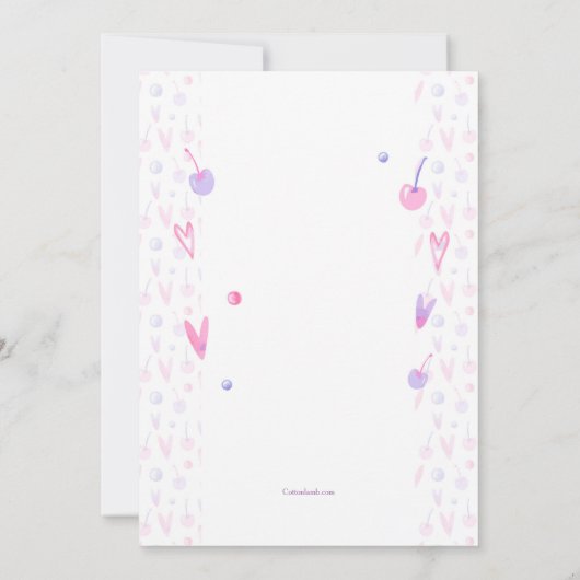 Valentijnsdag Diner Uitnodiging (Achterkant)