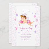 Valentijnsdag Diner Uitnodiging (Voorkant / Achterkant)