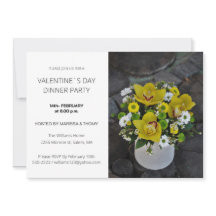 Valentijnsdag dinerfeest modern script foto