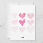 Valentijnsdag dinerfeest vakantiekaart feestdagenkaart (Achterkant)