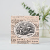 Valentijnsdag Dinner Dance  Cupids Kaart (Staand voorkant)