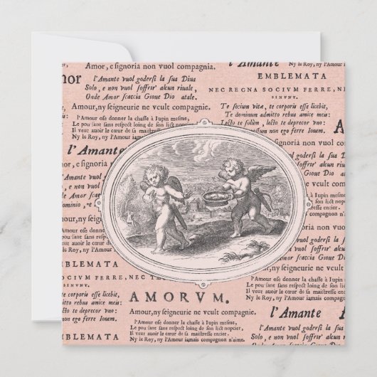 Valentijnsdag Dinner Dance  Cupids Kaart (Voorkant)