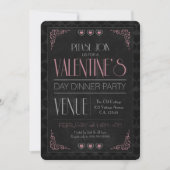Valentijnsdag Dinner Party-uitnodigingen Kaart (Voorkant)