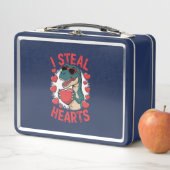 Valentijnsdag Dinosaur I Steal Hearts Love rex (In situ)