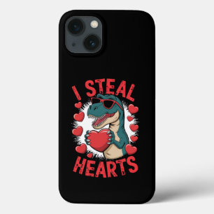 Valentijnsdag Dinosaurus Ik Steel Hartjes Love T r Case-Mate iPhone Case