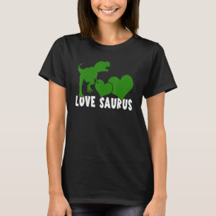 Valentijnsdag Dinosaurus Met Een Hart Grappige Jon T-shirt